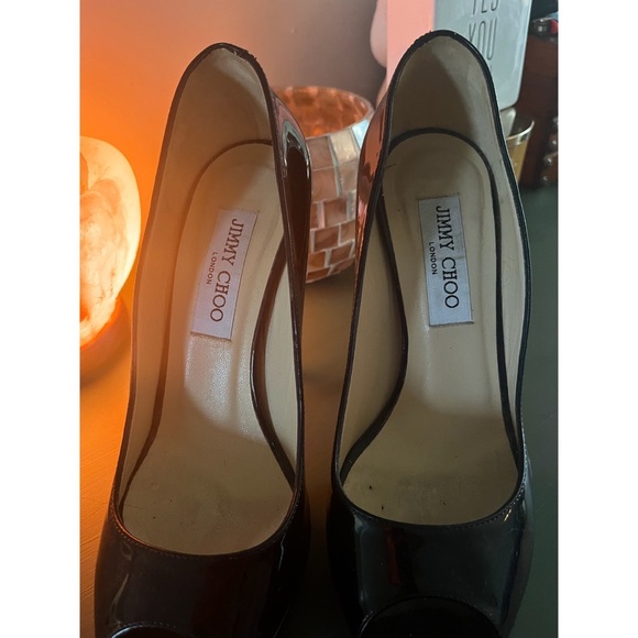 Jimmy Choo Black Patent Pumps - Picture 2 of 7